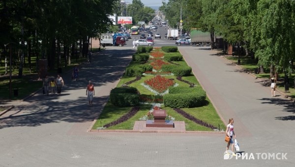 Мэр пообещал убрать рекламный экран из Лагерного сада в Томске к июлю