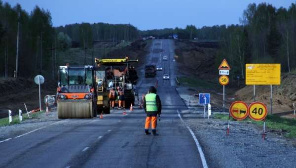 Дорожники ремонтируют пять региональных трасс под Томском