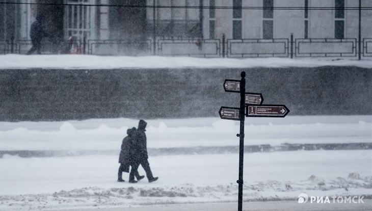 Порывистый ветер с мокрым снегом ожидаются в Томске в субботу