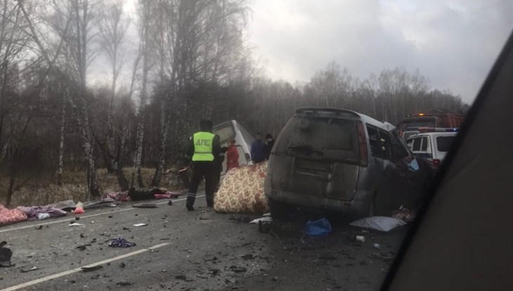 Четверо погибли в ДТП с участием автобуса Томск-Барнаул у Болотного