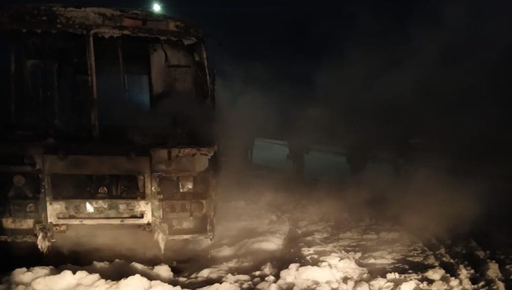 Пассажиры сгоревшего на томской трассе автобуса вернулись в Мельниково