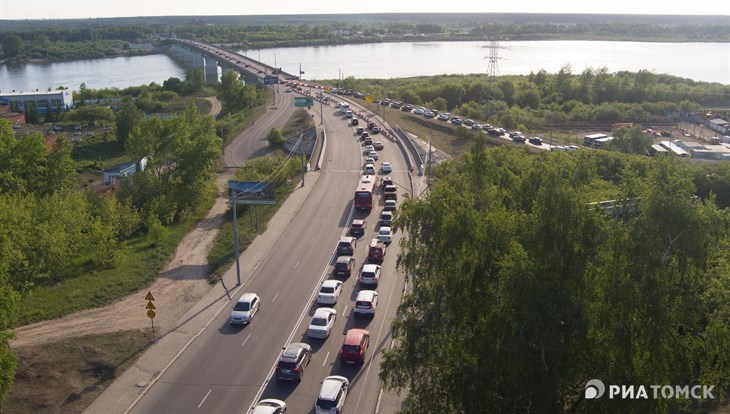 Коммунальный мост в Томске перекрыт из-за сообщения о минировании