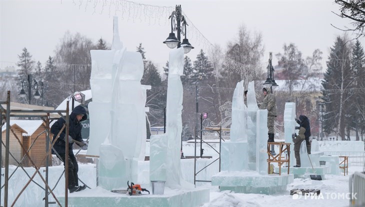 Мастера "Хрустального Томска" создадут ледяные символы России
