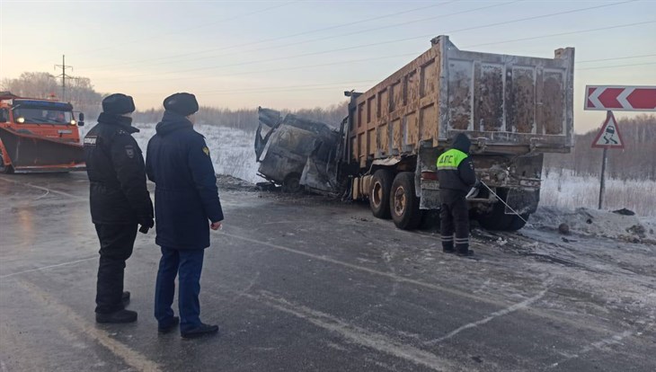 Полиция задержала водителя грузовика после ДТП на томской трассе