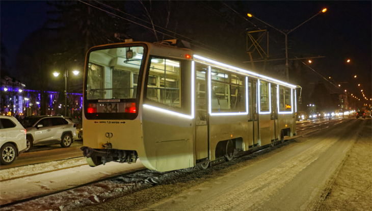 Новогодние троллейбусы и трамваи проедут по всем районам Томска