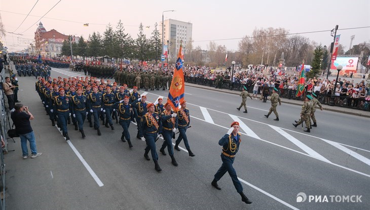 Генеральная репетиция парада Победы прошла в Томске. Фото