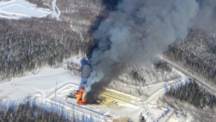 СК установит обстоятельства возгорания на томской нефтяной скважине