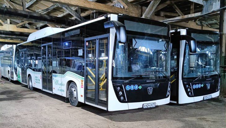 Новые автобусы "НЕФАЗ" проходят обкатку на томских дорогах