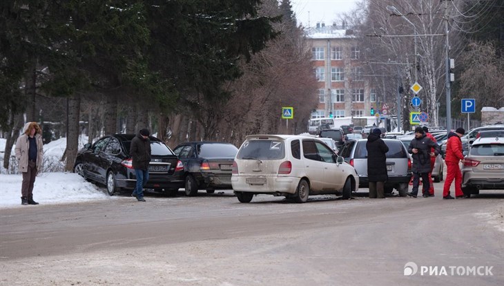 Массовое ДТП произошло на проспекте Кирова в Томске, пострадавших нет