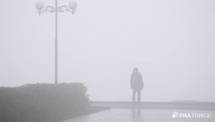 "К земле прикованы туманом": как Томск накрыло моросью. Фото