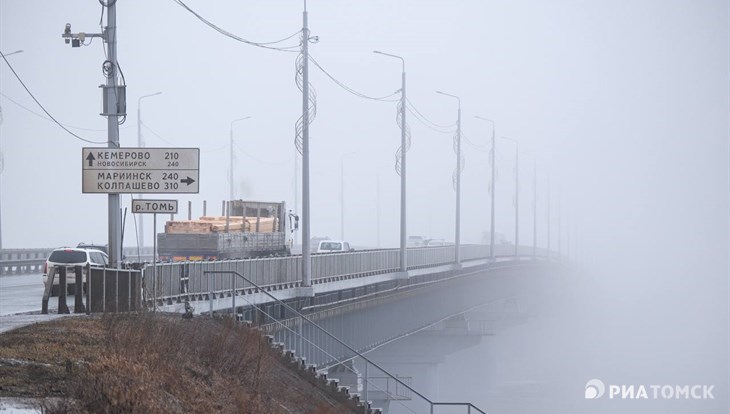 Туман мешает подготовке к взрывам льда на Томи в Томске в понедельник