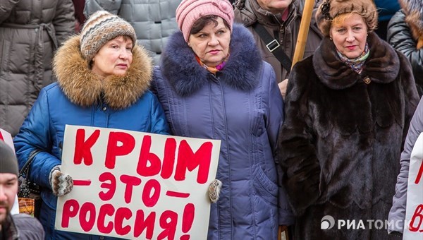 Три тысячи томичей посетили митинг-концерт в честь присоединения Крыма