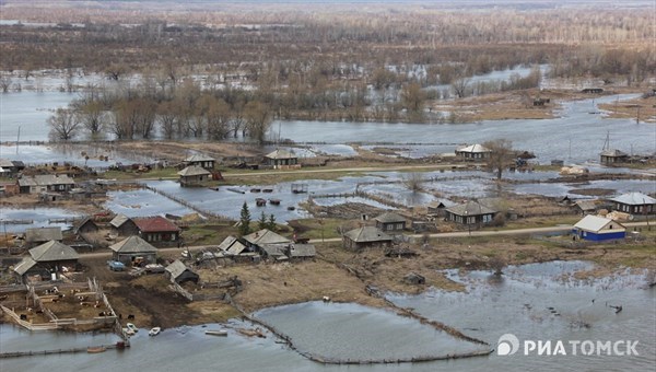 Подтопленных огородов в Томской области за ночь стало в 2 раза больше
