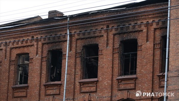 Мэрия оценила ущерб от пожара в здании бывшего ТВМИ в 30 млн руб