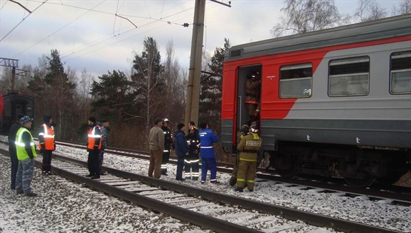 Возгорание произошло в вагоне электрички Тайга – Томск