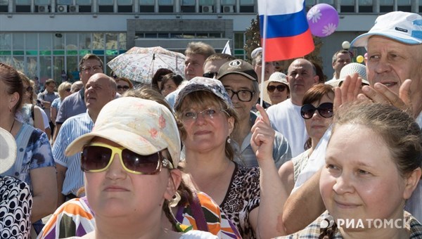 МВД: более 8,7 тыс томичей приняли участие в праздновании Дня России
