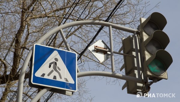 Новые светофоры заработали на двух перекрестках в центре Томска