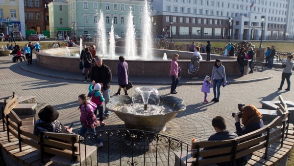 Вода забьет из томских фонтанов к Первомаю