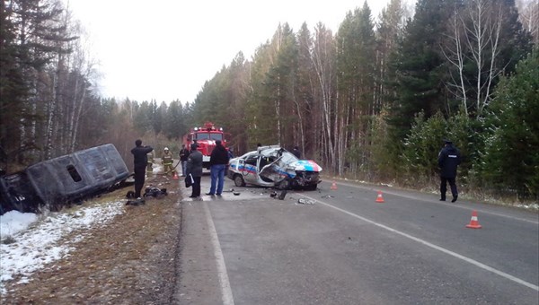Водитель Lada, столкнувшейся с маршруткой под Томском, прооперирован