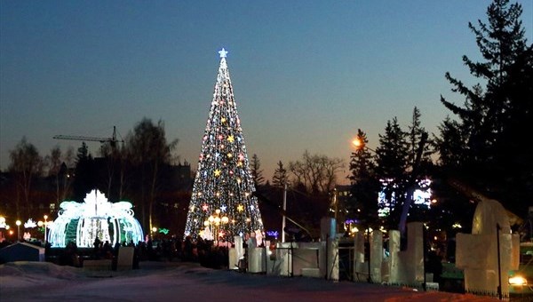 Площадь Новособорную украсит ледовый городок по мотивам сказок Пушкина