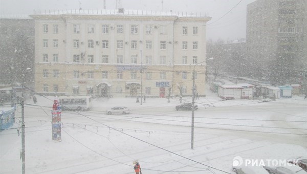 Снег и ветер до 22 м/с ожидаются в Томске в пятницу