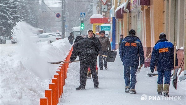 Около 10 градусов мороза и снег ожидают томичей в субботу