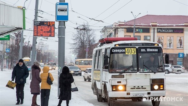 Время прибытия автобусов появится на остановочных табло Томска в среду