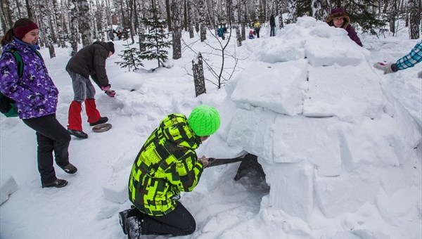 Чехи, вьетнамцы и киргизы строили иглу в Томске