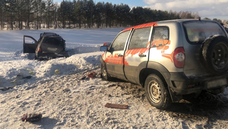 Два авто столкнулись на трассе Томск – Колпашево, погиб пассажир