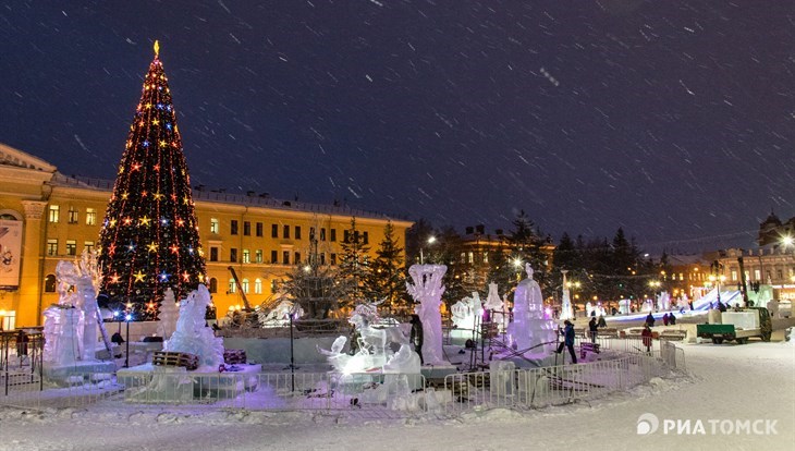 Иллюминация на главной елке Томска заработает 20 декабря