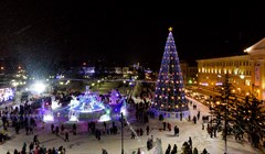 Новогодние площадки официально открылись в Томске