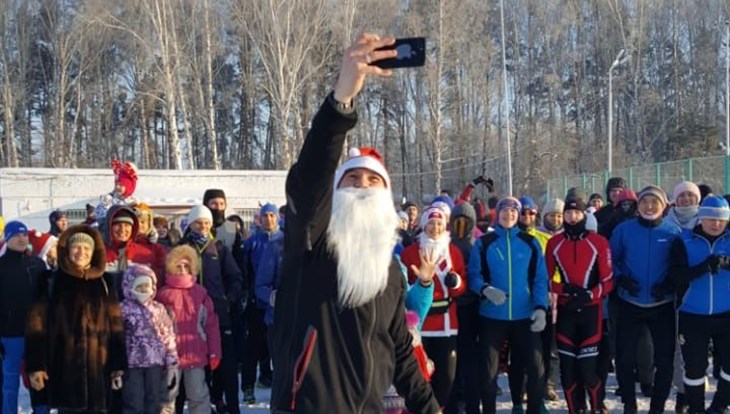 Около 150 человек пробежали 1 января 1/10 марафона  в Томске