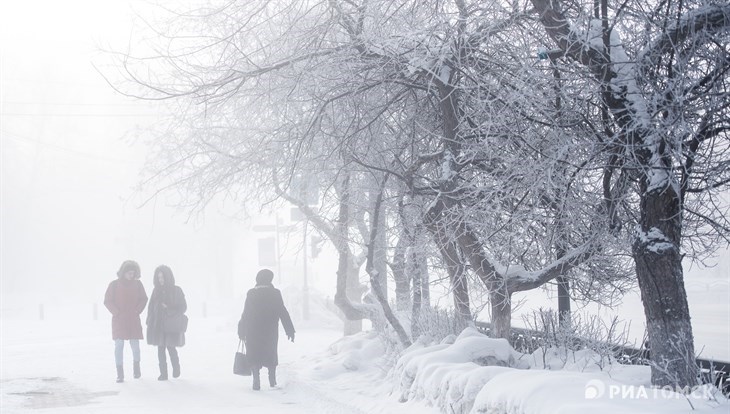 Ниже 30° мороза ожидается в Томске 10-13 января, по области – ниже 40°