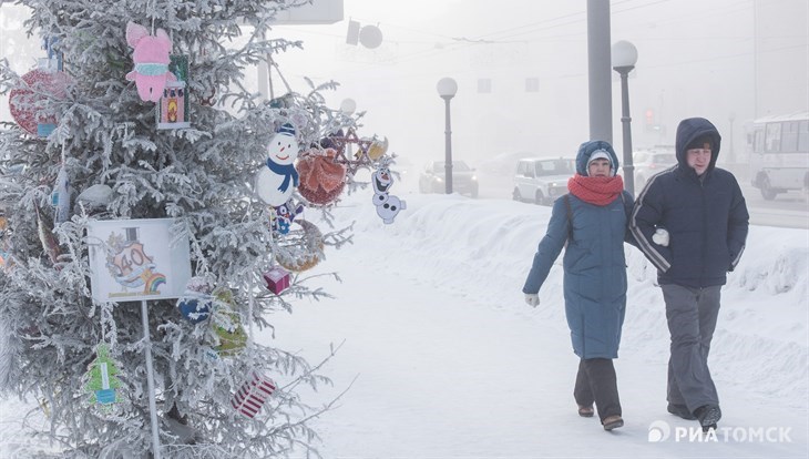 Потепление до минус 25 градусов ожидается в Томске в понедельник
