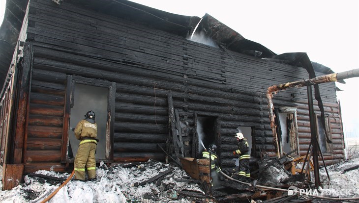 Пожар в доме-памятнике на улице Советской в Томске ликвидирован