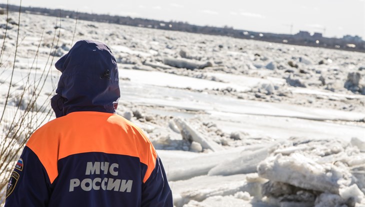 Ледоход на Томи пересек границу Томской области