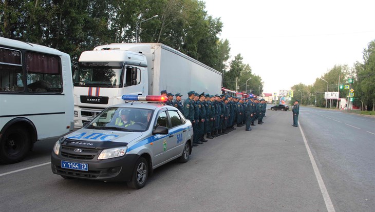 Томские спасатели направились в Красноярский край на тушение пожаров