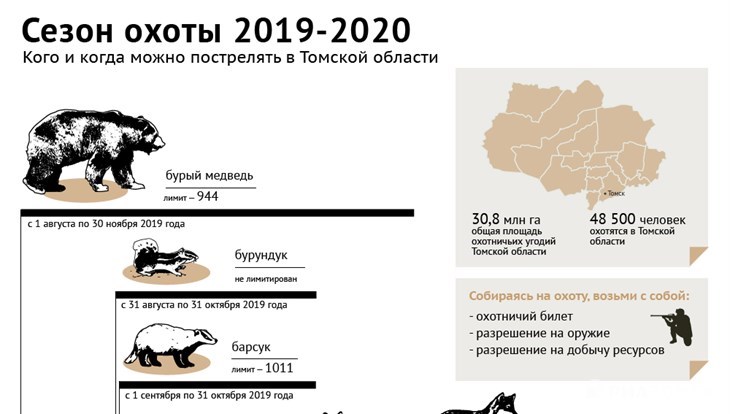 Сроки охоты в тамбовской области 2024