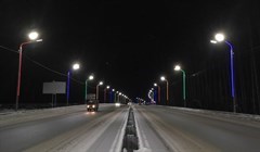 Светящиеся ленты украсили южный и западный въезды в Томск