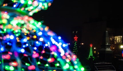 С наступающим! Томск засиял новогодними огнями: фото