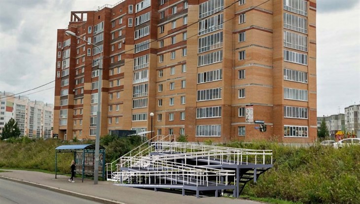 Подрядчик устранит нарушения при монтаже пандуса на Обручева в Томске