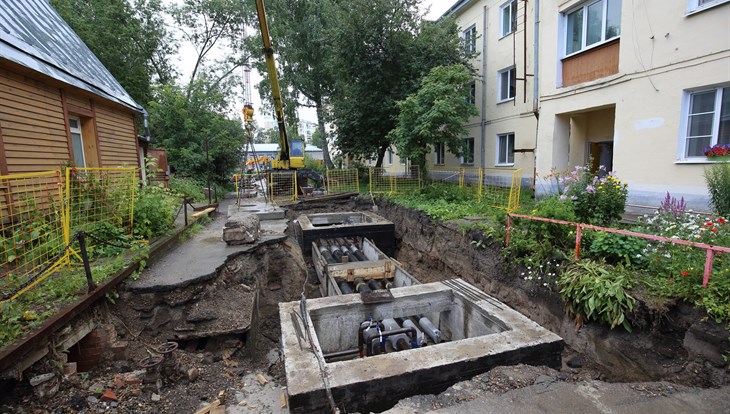 Реконструкция теплосетей на Телецентре в Томске на 50% завершена