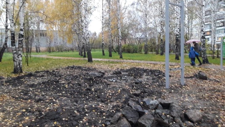 Власти Томска объяснили, куда исчезла спортплощадка за Тойота-центром