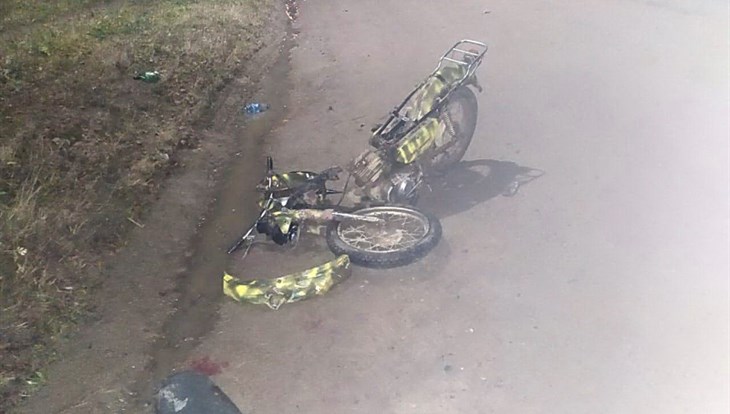Подросток-мотоциклист без прав пострадал в лобовом ДТП в томском селе