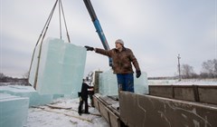 Более 1000 ледяных блоков пойдут на оформление Новособорной в Томске