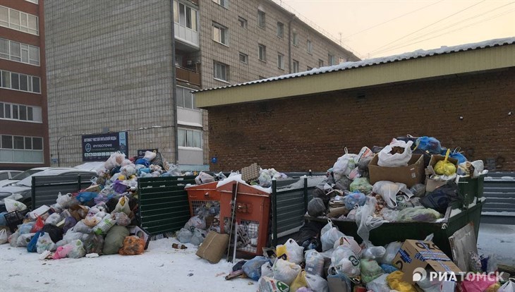 Томичи жалуются на плохой вывоз мусора, в САХ объясняют это морозами