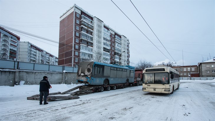 Первые четыре московских троллейбуса прибыли в Томск