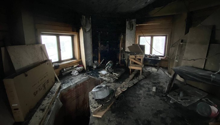Башня Лунева в Томске пострадала от пожара