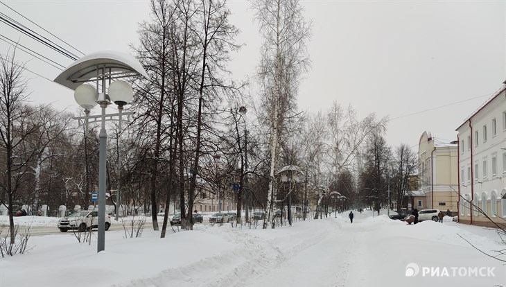 Небольшой снег и переменный ветер ждут томичей в среду