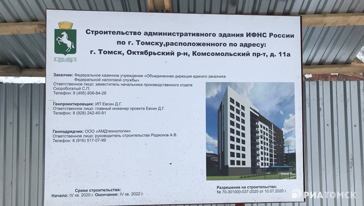 Ввод здания УФНС на Комсомольском в Томске откладывается из-за санкций